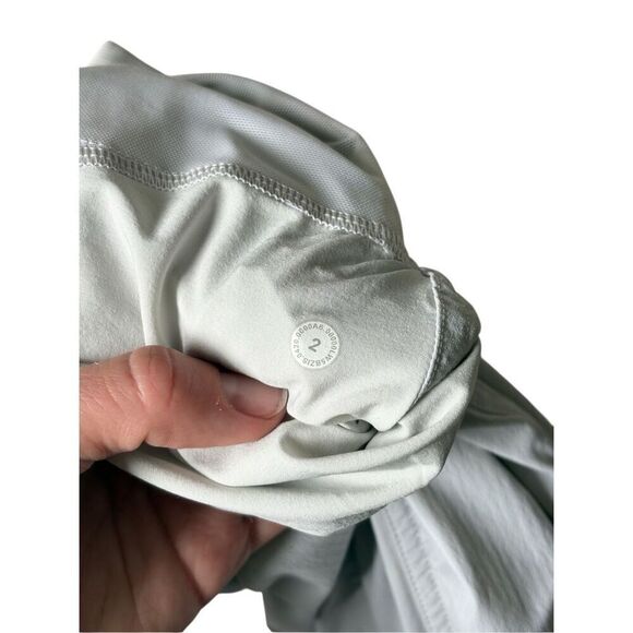 Lululemon Dance Studio Jogger Full Length Mid Rise Sheer Blue Lined Size 2 - Picture 3 of 9